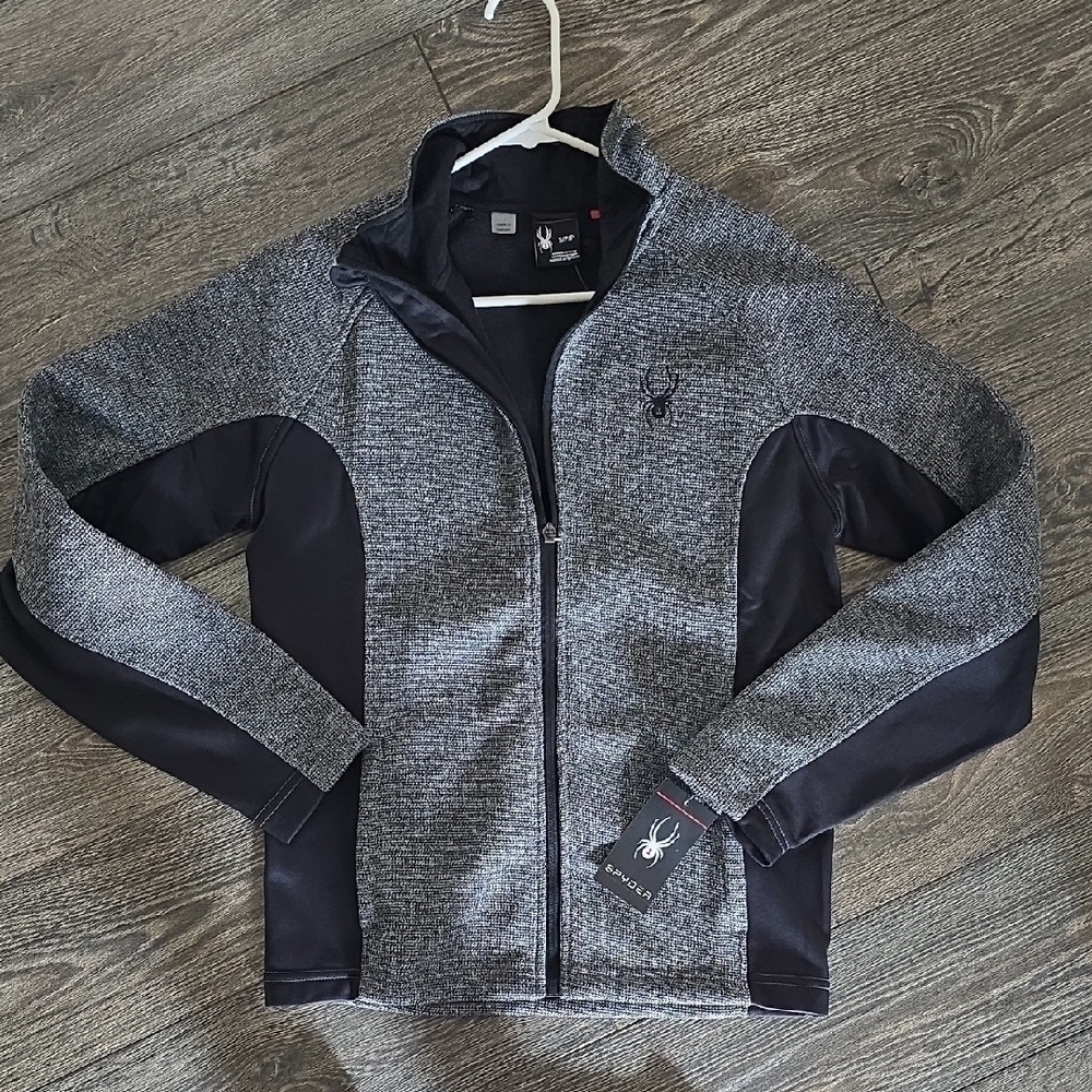 Spyder Gray and Black Lightweight Jacket